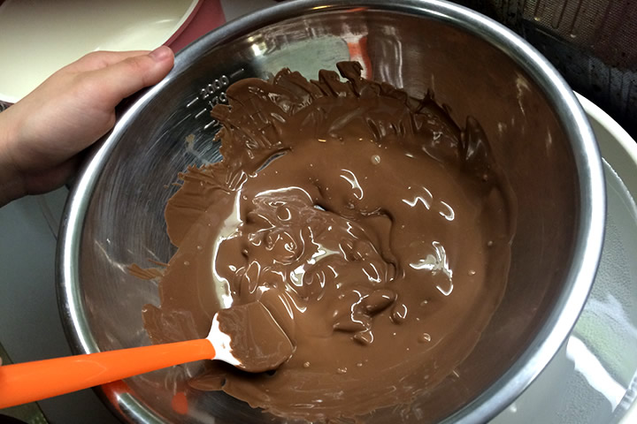 溶けたチョコレート