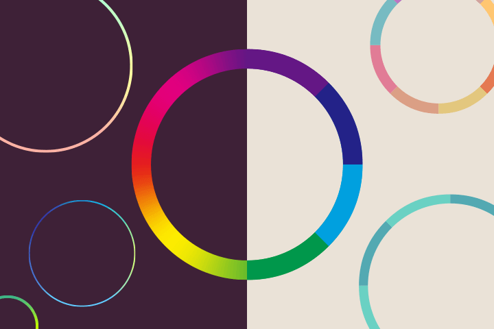 Illustratorで円形グラデーション 円形ストライプのフチを作る